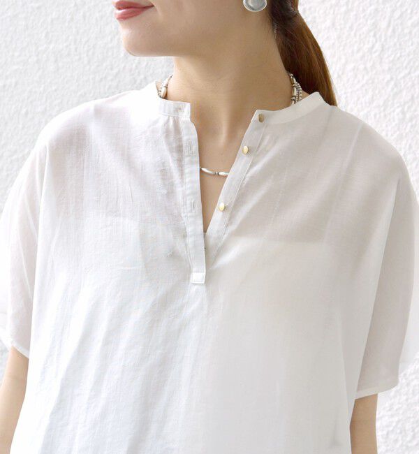 SHIPS for women「〈手洗い可能〉袖 ギャザー ドルマン ブラウス」|シャツ・ブラウス|