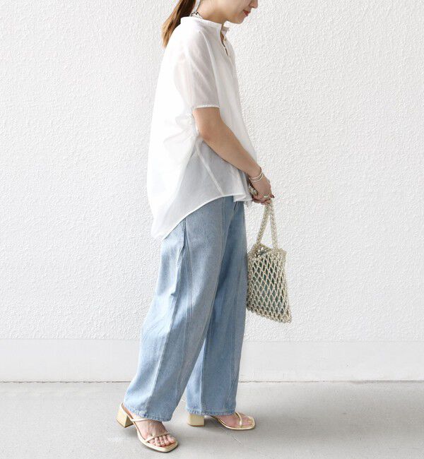 SHIPS for women「〈手洗い可能〉袖 ギャザー ドルマン ブラウス」|シャツ・ブラウス|