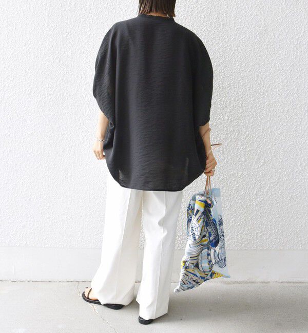 SHIPS for women「〈手洗い可能〉袖 ギャザー ドルマン ブラウス」|シャツ・ブラウス|