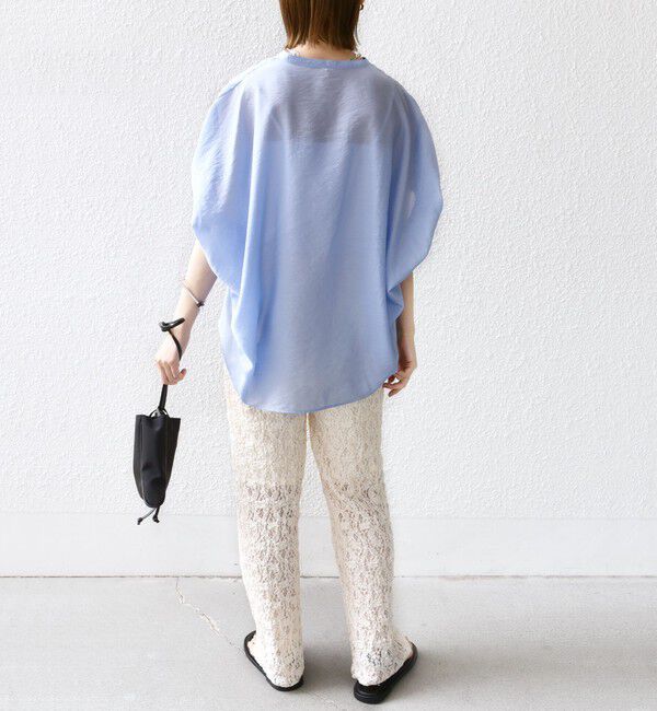 SHIPS for women「〈手洗い可能〉袖 ギャザー ドルマン ブラウス」|シャツ・ブラウス|