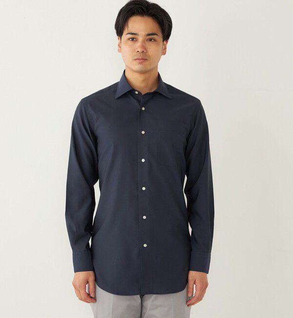 SHIPS Colors 「SHIPS Colors:SMART TECH(R) ノーアイロン ワイドカラー シャツ」|シャツ・ブラウス|