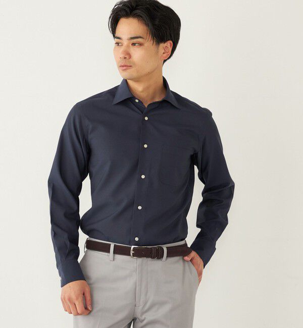 SHIPS Colors 「SHIPS Colors:SMART TECH(R) ノーアイロン ワイドカラー シャツ」|シャツ・ブラウス|