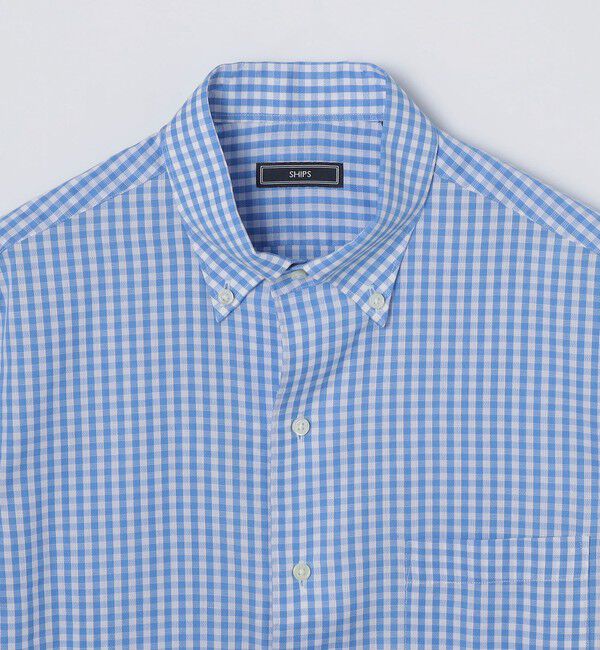 SHIPS「SHIPS: イタリアン ボタンダウン パナマ ギンガムチェック シャツ」|シャツ・ブラウス|