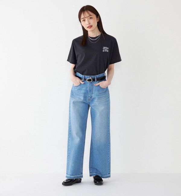 SHIPS Colors 「【SHIPS Colors 別注】FIRST DOWN:〈撥水〉エンブロイダリー ロゴ Tシャツ」|Tシャツ・カットソー|