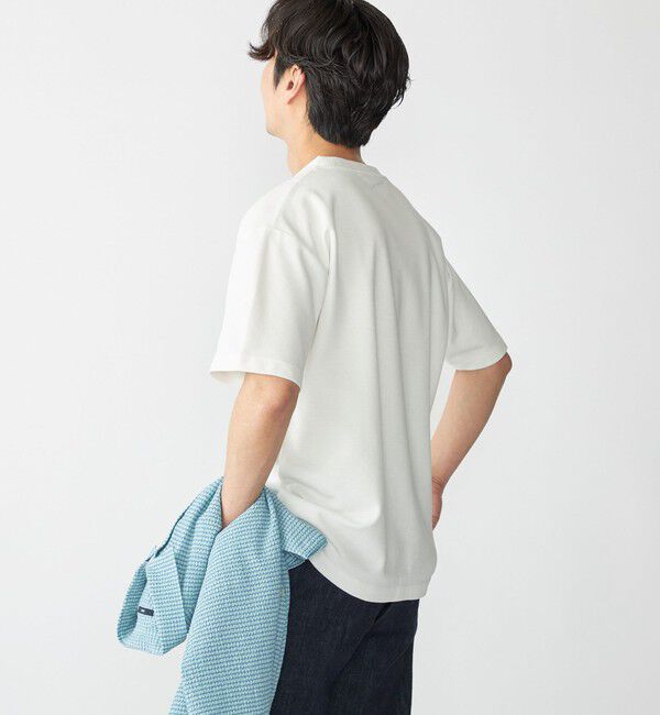 SHIPS「【WEB限定】SHIPS: メランジ カノコ クルーネック Tシャツ (半袖)」|Tシャツ・カットソー|