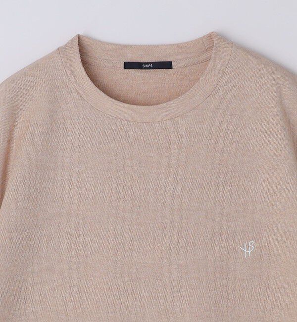 SHIPS「【WEB限定】SHIPS: メランジ カノコ クルーネック Tシャツ (半袖)」|Tシャツ・カットソー|
