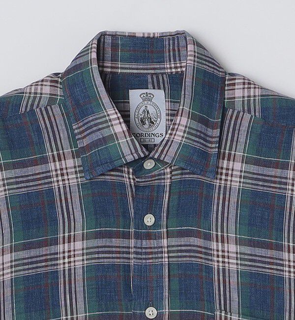 SHIPS「CORDINGS: リネン チェック シャツ」|シャツ・ブラウス|