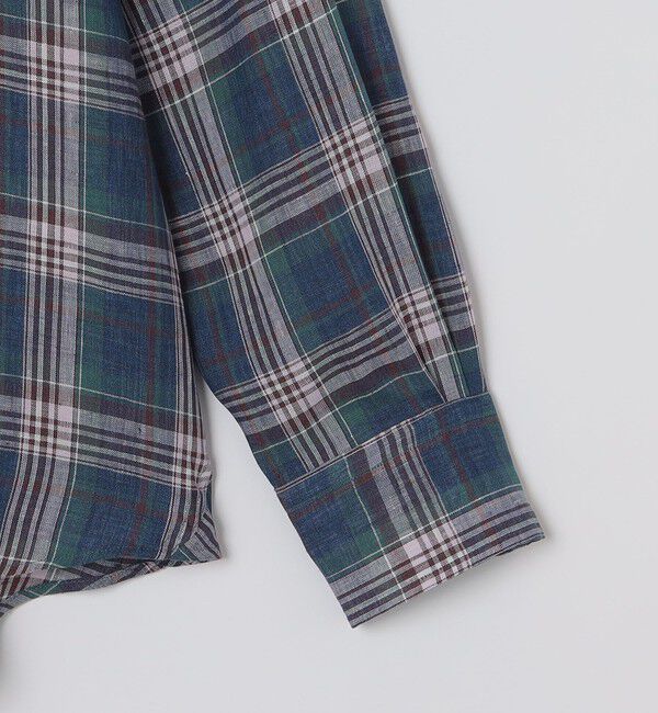 SHIPS「CORDINGS: リネン チェック シャツ」|シャツ・ブラウス|