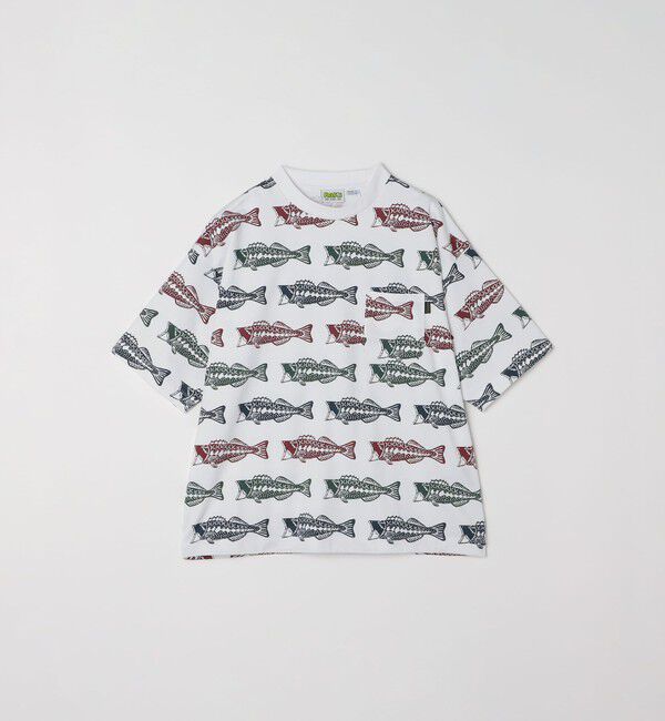 SHIPS any「【SHIPS any別注】Phatee: オーガニックコットン パターン プリント スピンドル ポケット Tシャツ◇」|Tシャツ・カットソー|