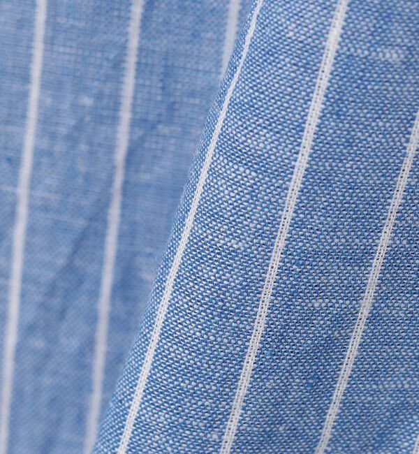 SHIPS any「SHIPS any: コットン/リネン ストライプ 7分袖 レギュラー シャツ◇◇」|シャツ・ブラウス|