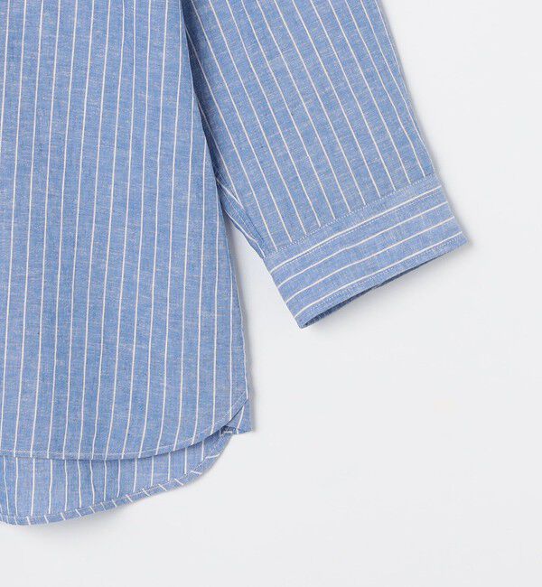 SHIPS any「SHIPS any: コットン/リネン ストライプ 7分袖 レギュラー シャツ◇◇」|シャツ・ブラウス|