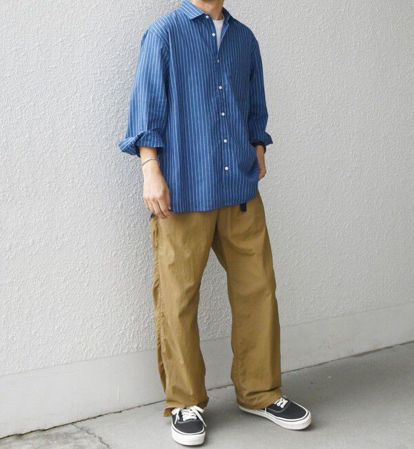 SHIPS any「SHIPS any: コットン/リネン ストライプ 7分袖 レギュラー シャツ◇◇」|シャツ・ブラウス|
