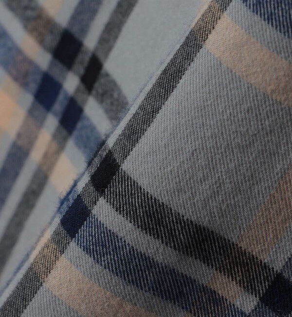 SHIPS「SHIPS: BEZ レギュラーカラー ネル チェック シャツ」|シャツ・ブラウス|