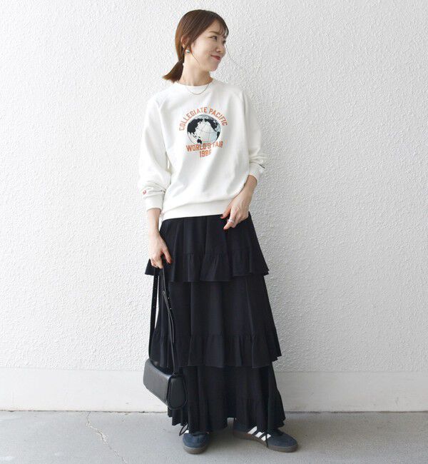 SHIPS any「【SHIPS any別注】Collegiate Pacific: ロゴ プリント ＆ 刺繍 スウェット 25AW」|スウェット・ジャージ|