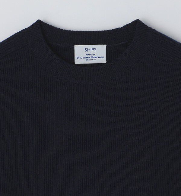 SHIPS「SHIPS: 奥山メリヤス ニット Tシャツ」|ニット・セーター|
