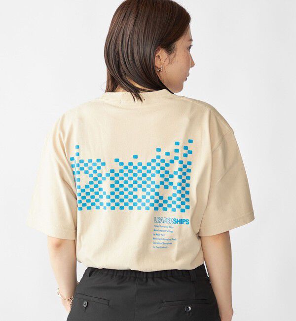 SHIPS「【WEB限定】SHIPS: SHIPS Co. デザイン プリント Tシャツ」|Tシャツ・カットソー|ベージュ