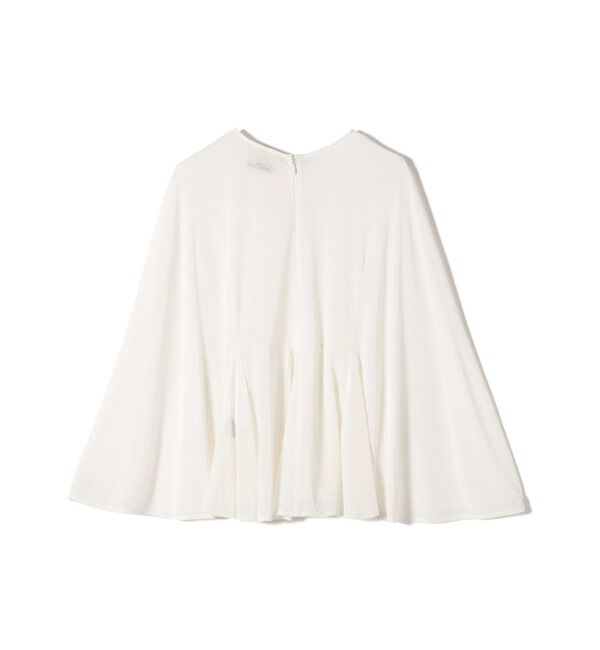 SHIPS for women「troisiemeCHACO:〈洗濯機可能〉シアー ケープ ブラウス」|シャツ・ブラウス|