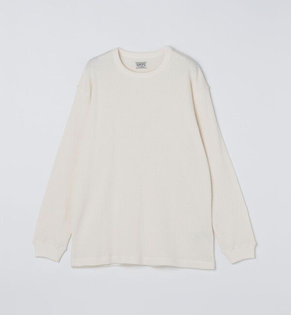 SHIPS「SHIPS: AUTHENTIC ベーシック ワッフル ロングスリーブ Tシャツ」|Tシャツ・カットソー|