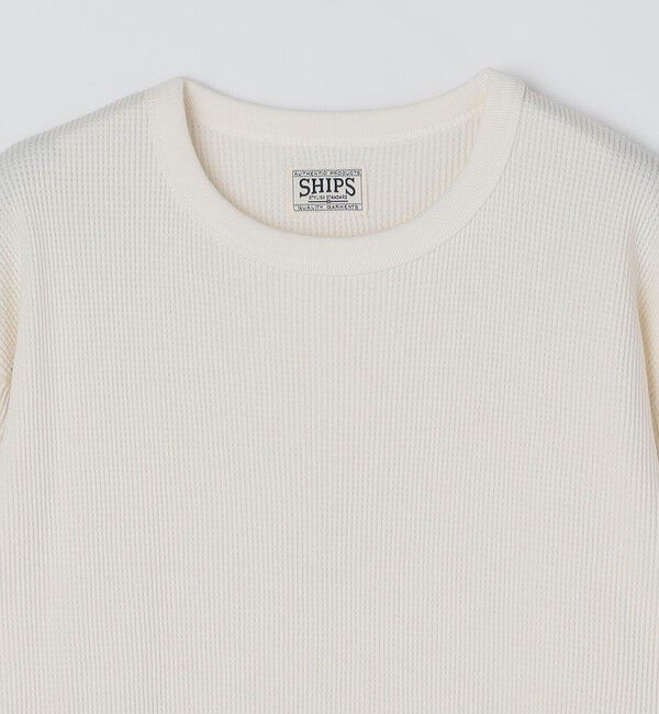 SHIPS「SHIPS: AUTHENTIC ベーシック ワッフル ロングスリーブ Tシャツ」|Tシャツ・カットソー|