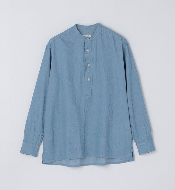 SHIPS「【SHIPS別注】Salvatore Piccolo: シャンブレー プルオーバー バンド シャツ」|シャツ・ブラウス|