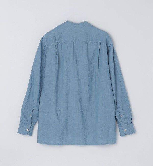 SHIPS「【SHIPS別注】Salvatore Piccolo: シャンブレー プルオーバー バンド シャツ」|シャツ・ブラウス|