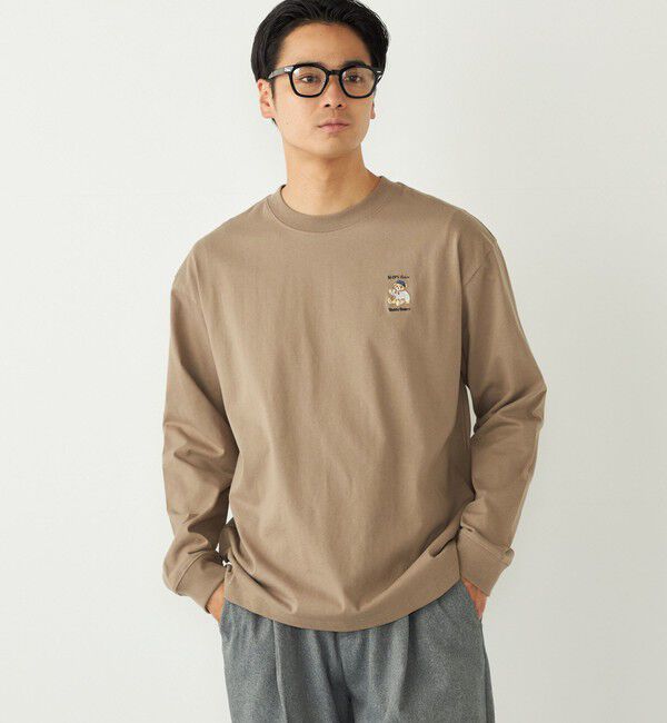 SHIPS Colors 「SHIPS Colors:TeddyBear(R) 1ポイント 刺繍 ロンT◇」|Tシャツ・カットソー|ブラウン