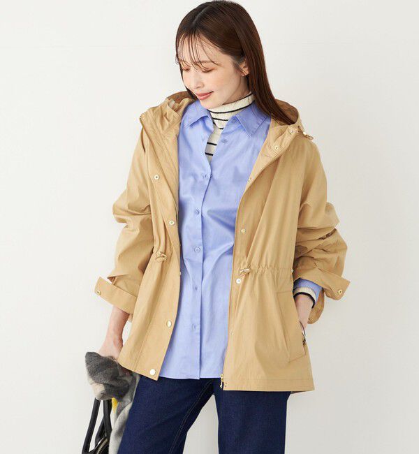 SHIPS Colors 「SHIPS Colors:〈手洗い可能〉ライト マウンテン パーカ」|ブルゾン・スタジャン|ベージュ