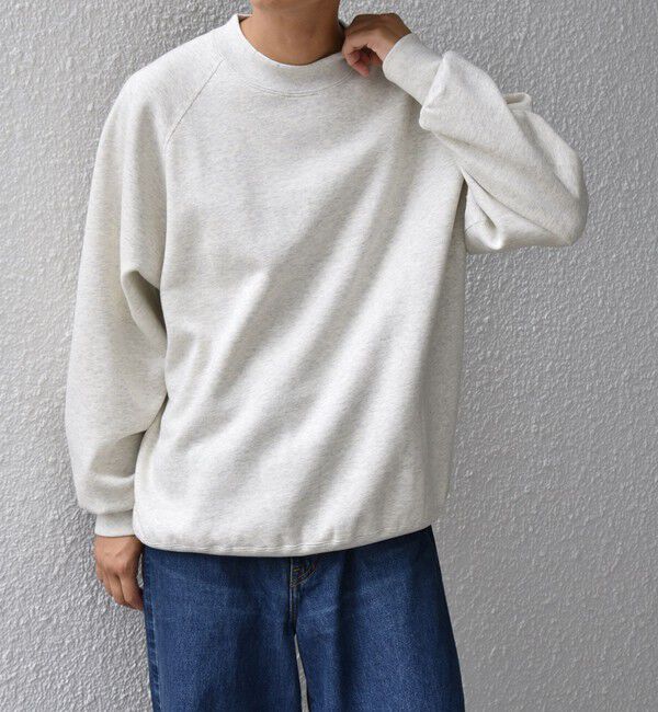 SHIPS any「SHIPS any: ヴィンテージライク 裏起毛 セミモックネック ラグラン スウェット◇」|スウェット・ジャージ|