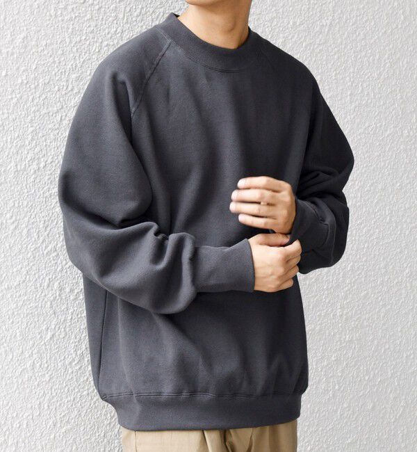 SHIPS any「SHIPS any: ヴィンテージライク 裏起毛 セミモックネック ラグラン スウェット◇」|スウェット・ジャージ|