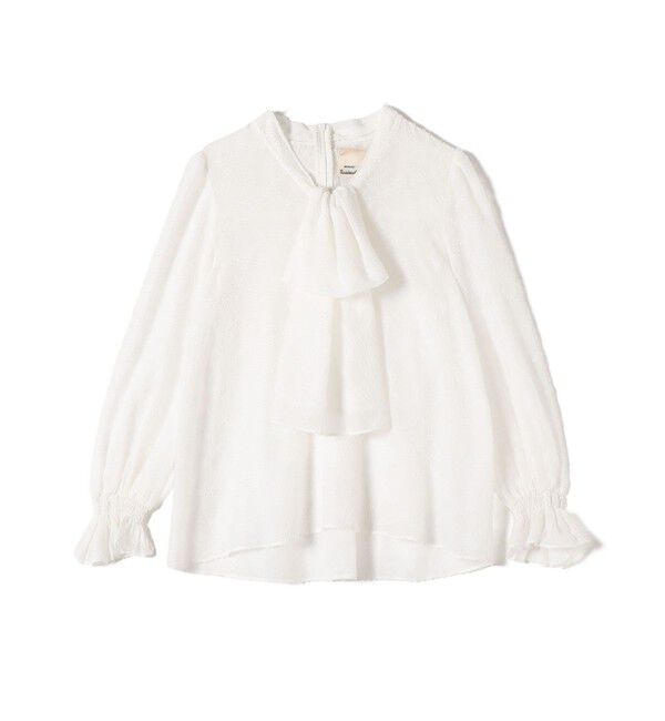 SHIPS for women「【SHIPS別注】troisiemeCHACO: 〈手洗い可能〉2WAY シアー タイ ブラウス（セレモニー対応可）」|シャツ・ブラウス|