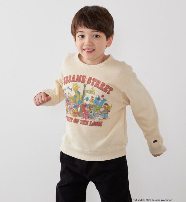 SHIPS any「SESAME STREET meets FRUIT OF THE LOOM: プリント スウェット<KIDS>」|スウェット・ジャージ|