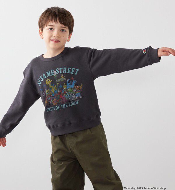SHIPS any「SESAME STREET meets FRUIT OF THE LOOM: プリント スウェット<KIDS>」|スウェット・ジャージ|