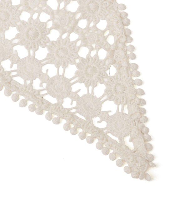 SHIPS for women「【SHIPS別注】BINDU: レース トライアングル スカーフ」|バンダナ・スカーフ|