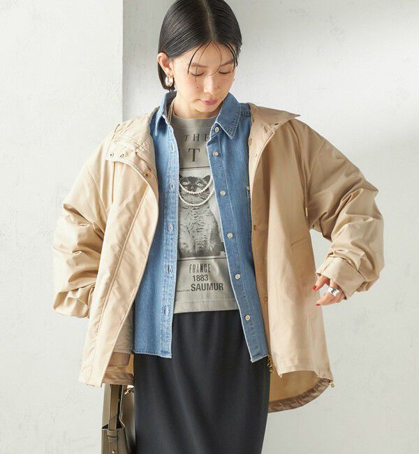 SHIPS for women「【SHIPS別注】Odub: フォト プリント クロップド ロングスリーブ TEE」|Tシャツ・カットソー|