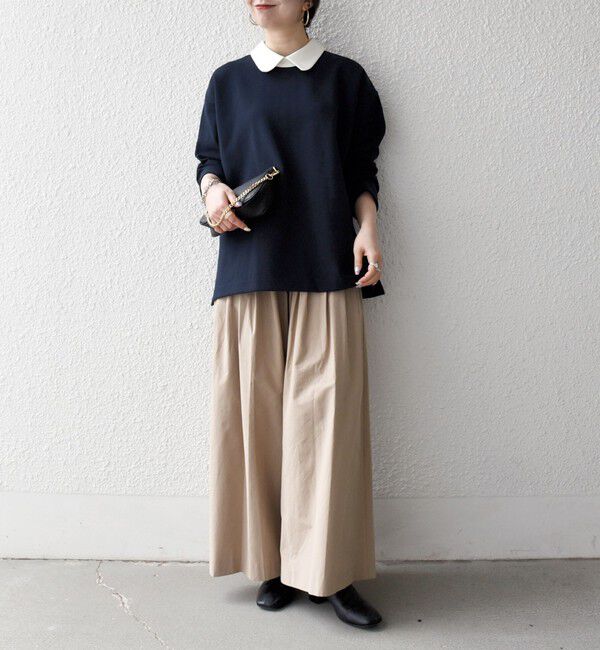 SHIPS any「SHIPS any:〈洗濯機可能〉ダンボール バイカラー プルオーバー」|Tシャツ・カットソー|