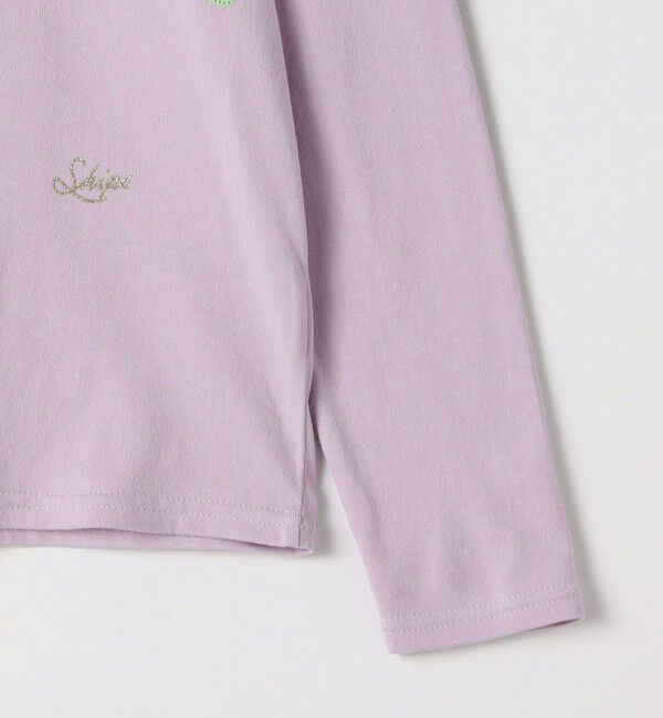 SHIPS KIDS「SHIPS KIDS:140～150cm /レモン スパンコール 刺繍 ロングスリーブ Tシャツ」|Tシャツ・カットソー|