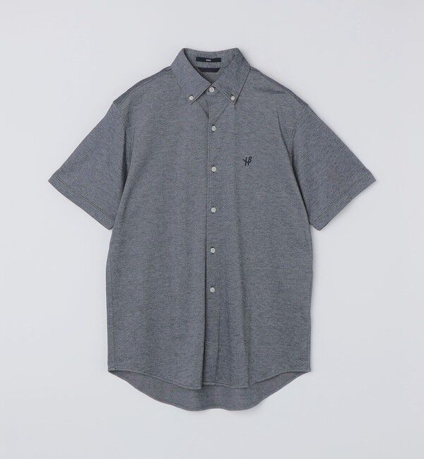 SHIPS「【WEB限定】SHIPS: 〈吸水速乾〉ドライピケ ワンポイント ロゴ ボダンダウン シャツ」|Tシャツ・カットソー|ロイヤルブルー