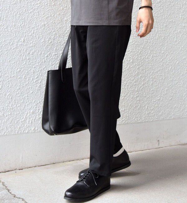 SHIPS any「【WEB限定】SHIPS any:〈吸水速乾/ストレッチ〉AIR FLEXION スリム ストレッチ イージー パンツ◆」|その他|ブラック