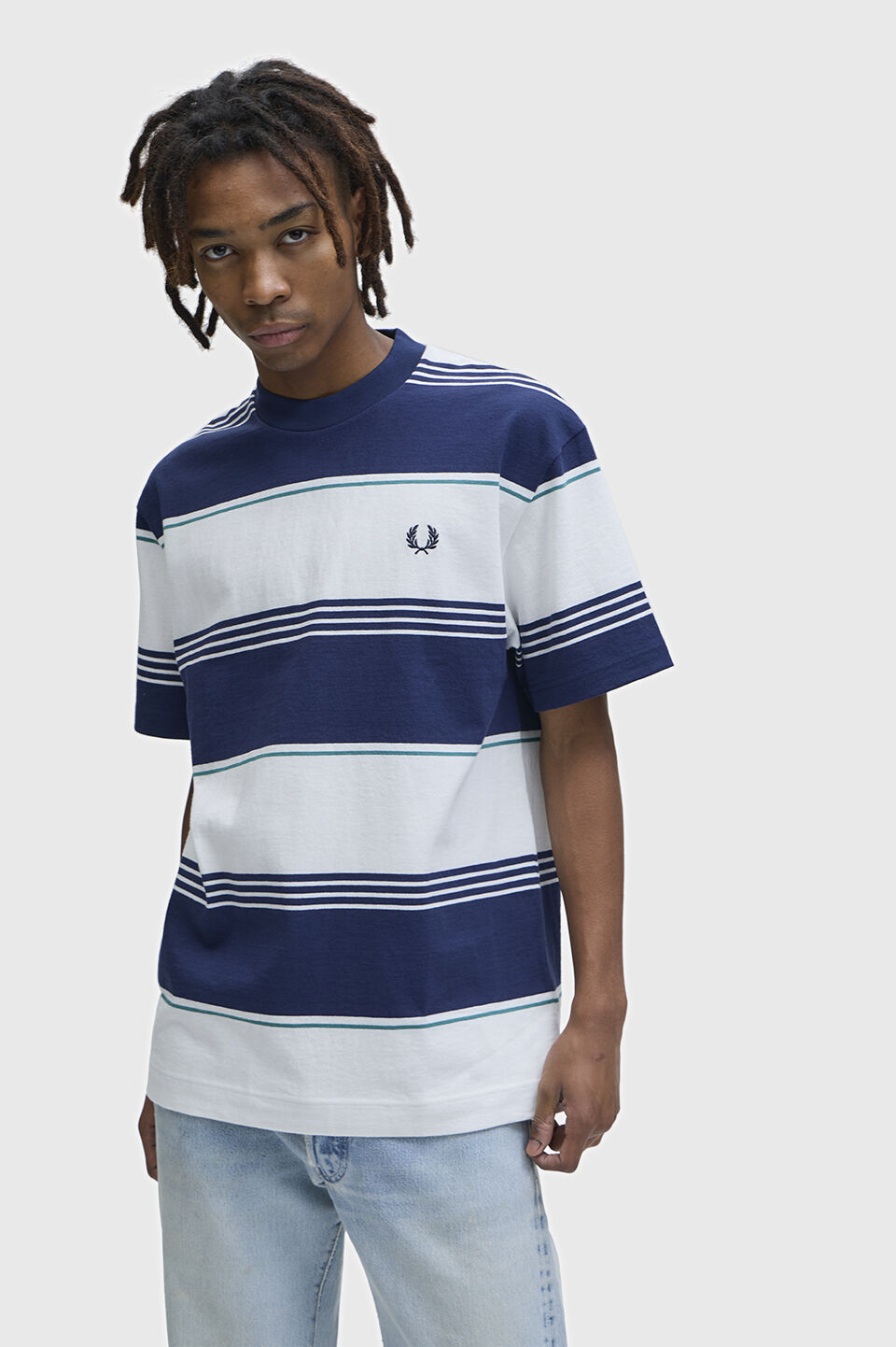 FRED PERRY 「Heavyweight Striped T-Shirt」|Tシャツ・カットソー|