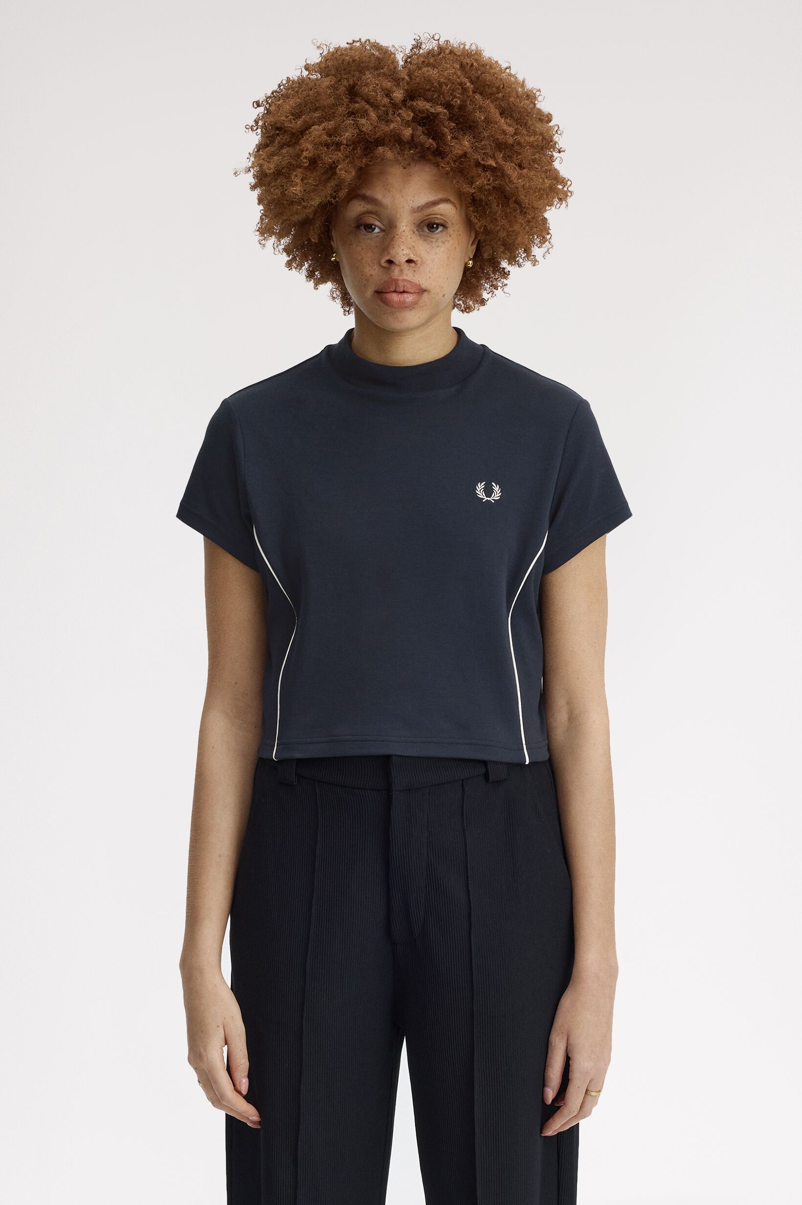 FRED PERRY 「Piped Seams Mock Neck T-Shirt」|Tシャツ・カットソー|