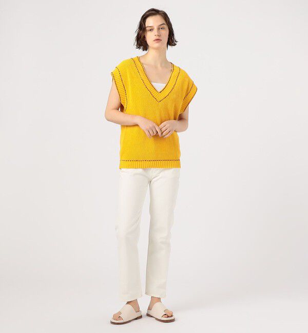 MACPHEE「チルデンニット Vネックベスト」|ベスト・ジレ|