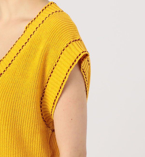 MACPHEE「チルデンニット Vネックベスト」|ベスト・ジレ|