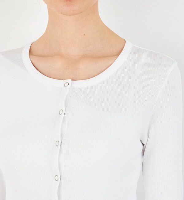 DES PRES「スモールライトリブ クルーネックカーディガン」|カーディガン|