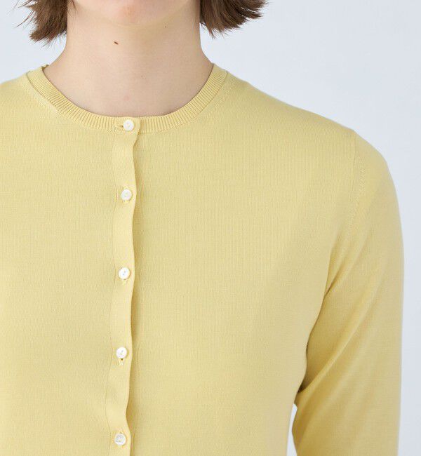 Ballsey「ハイゲージコットン クルーネックカーディガン」|カーディガン|