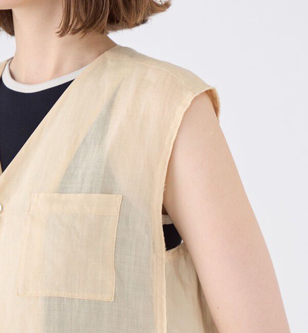 MACPHEE「ラミーソリッド Vネックジレ」|ベスト・ジレ|