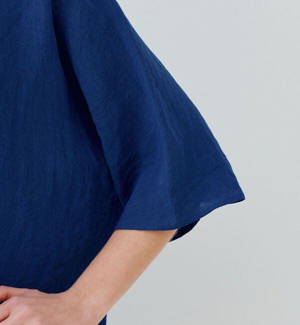 GALERIE VIE「ランダムリネン クルーネックプルオーバー」|シャツ・ブラウス|