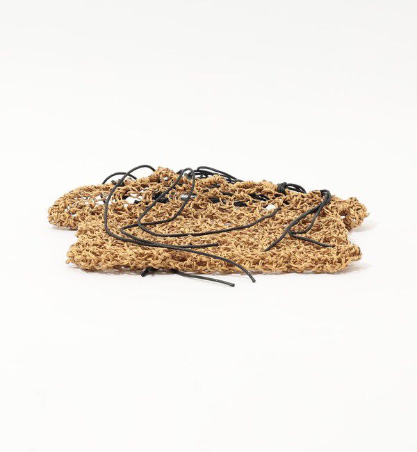 TOMORROWLAND GOODS「MANY RHIZOME RYE NET ショルダーバッグ」|かごバッグ|