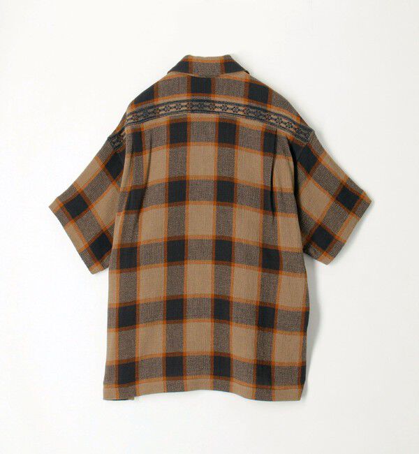 TOMORROWLAND MENS「インドコットン バスケットウィーブ ハーフスリーブシャツ」|シャツ・ブラウス|