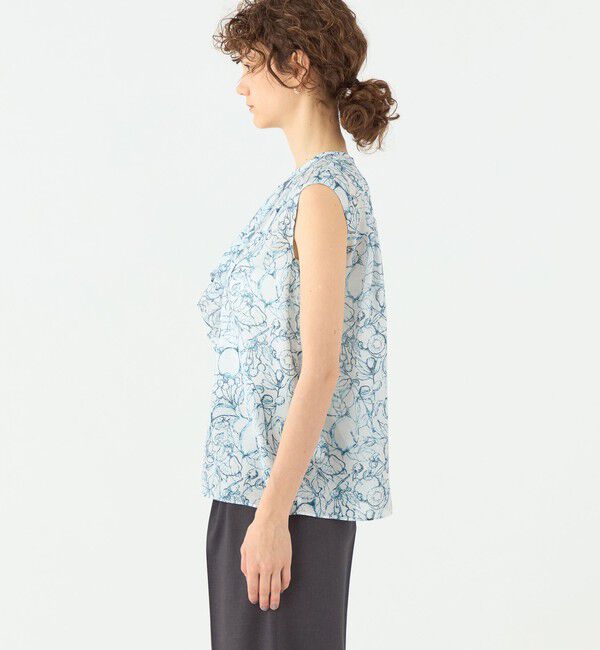 TOMORROWLAND collection「レモンスケッチ タックフレアブラウス」|シャツ・ブラウス|