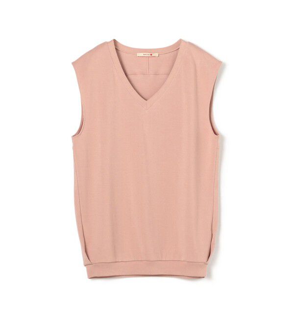 BACCA「スーピマコットン フライスベスト」|Tシャツ・カットソー|31 ライトピンク